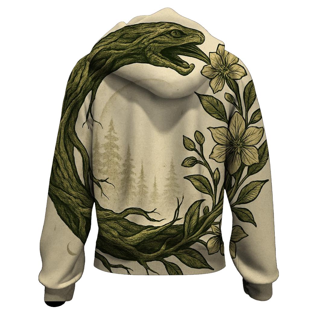 Forest Spirit Ouroboros hoodie designs