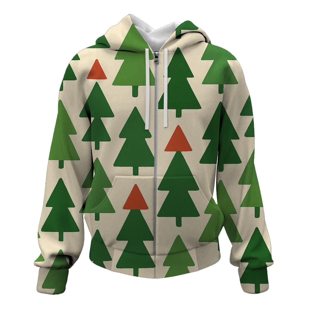 Pine Forest Triangle Mosaic custom hoodies