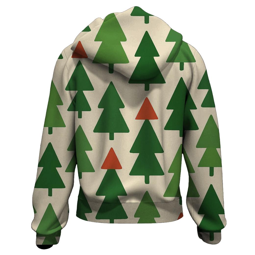 Pine Forest Triangle Mosaic custom hoodies