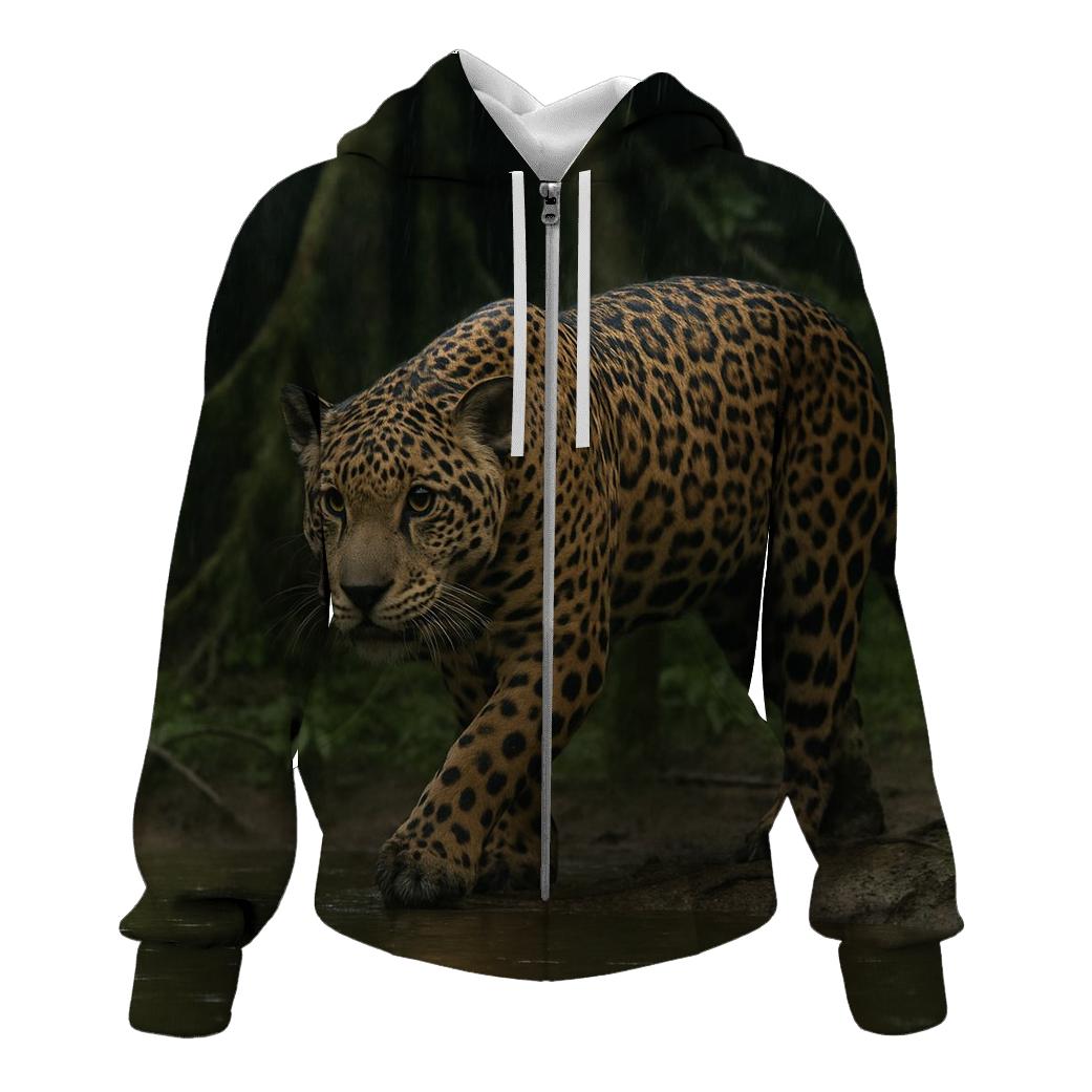 Rain Soaked Jaguar Ambush printed hoodies