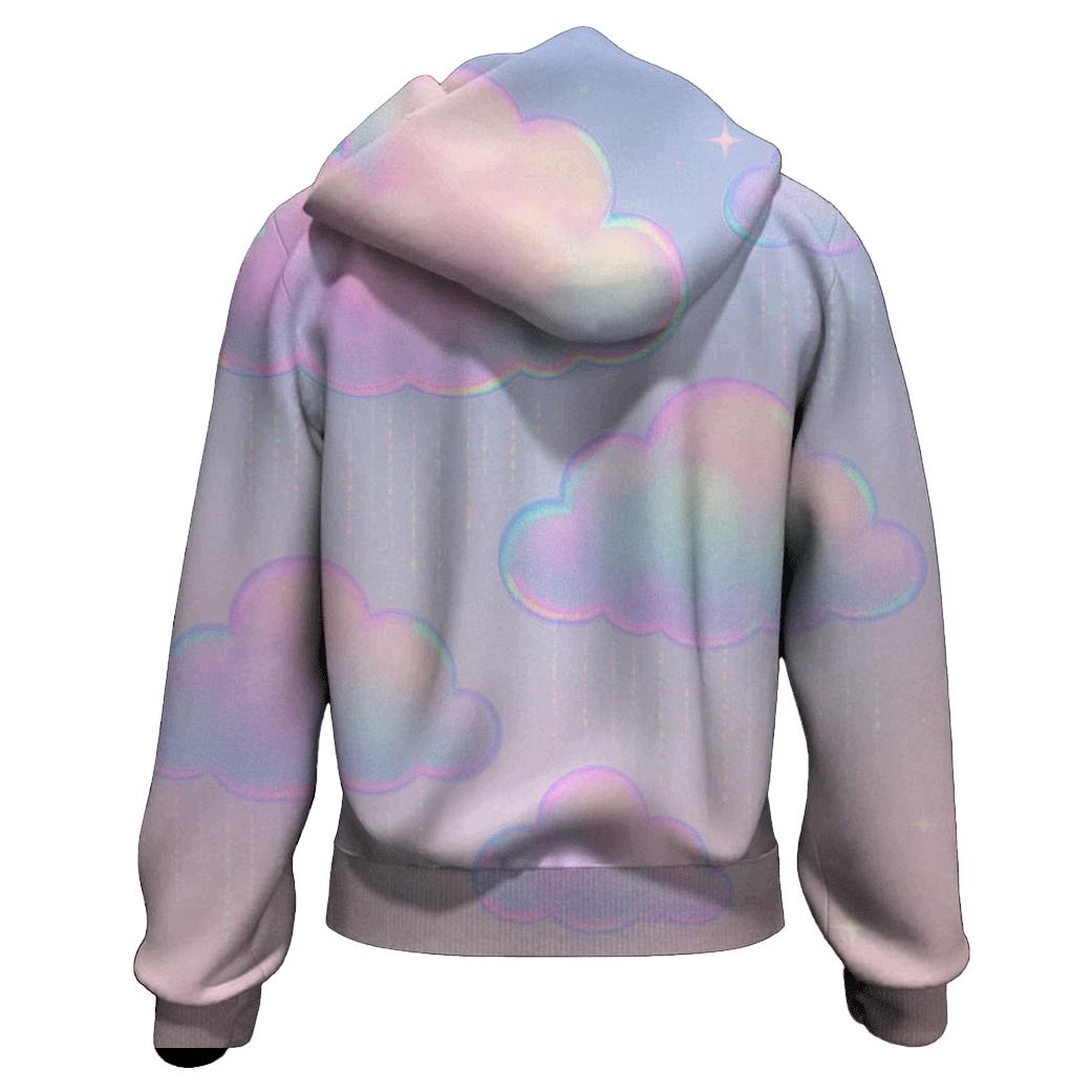 Pastel Hologram Cloudburst pullover hoodies