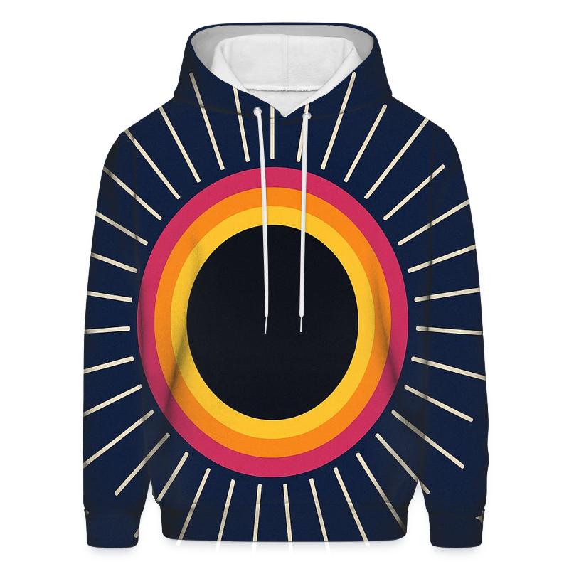 Eclipse Corona Mandala Field zip-up hoodies