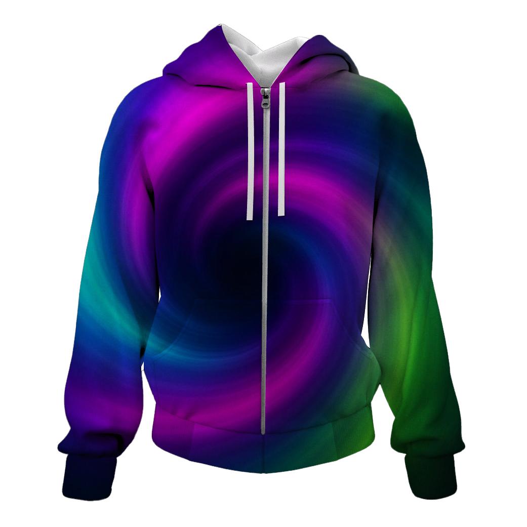 Neon Vapor Spiral premium hoodies
