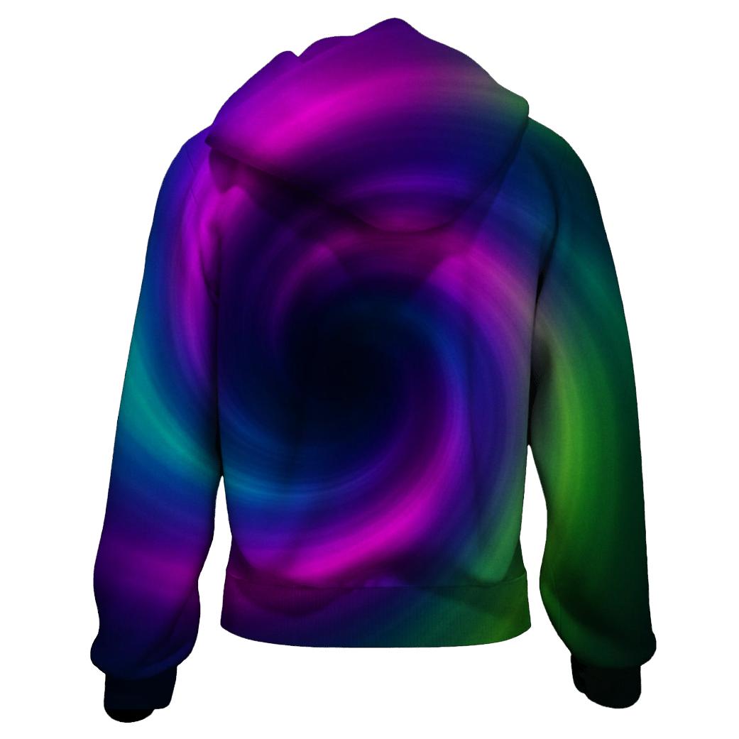 Neon Vapor Spiral premium hoodies