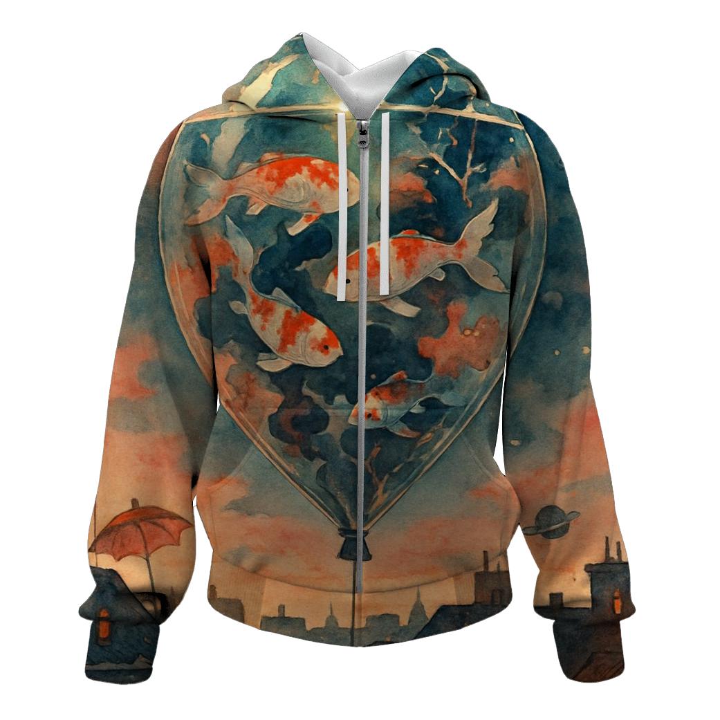 Serendipity Aquarium Sky lightweight hoodies