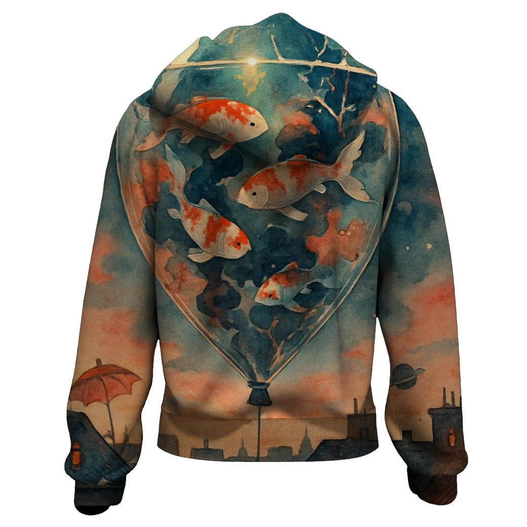 Serendipity Aquarium Sky lightweight hoodies