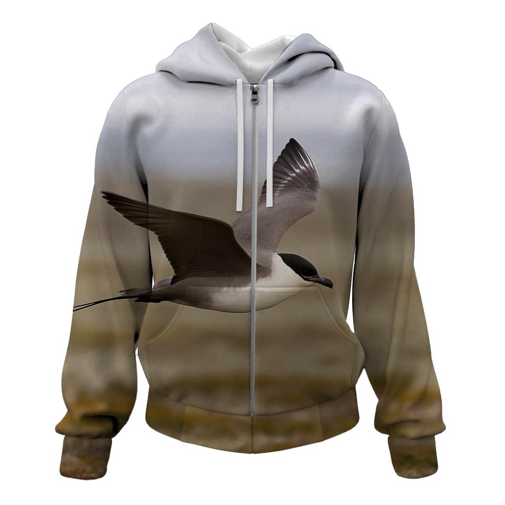Tundra Flight Long Tailed Jaeger graphic hoodies