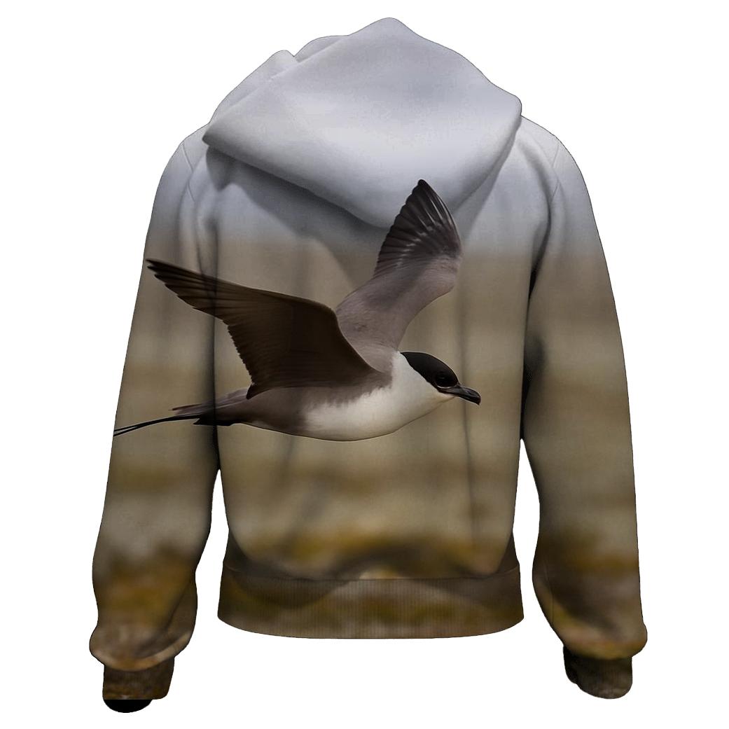 Tundra Flight Long Tailed Jaeger graphic hoodies