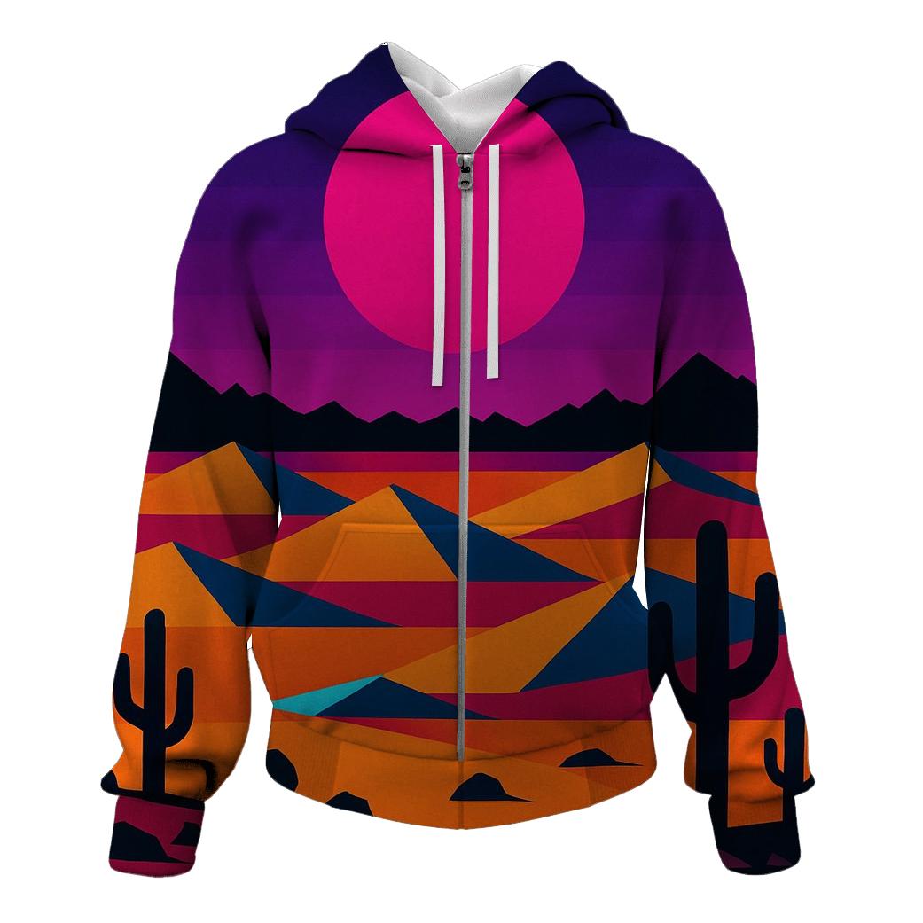 Synth Desert Mirage pullover hoodies