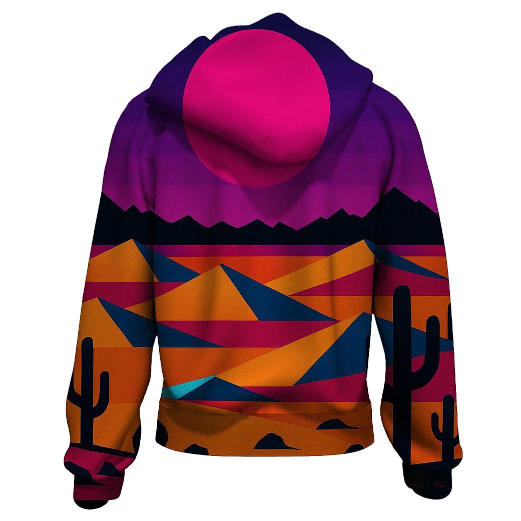 Synth Desert Mirage pullover hoodies