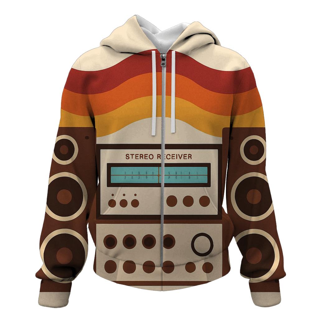 Analog Stereo Waves heavyweight hoodies