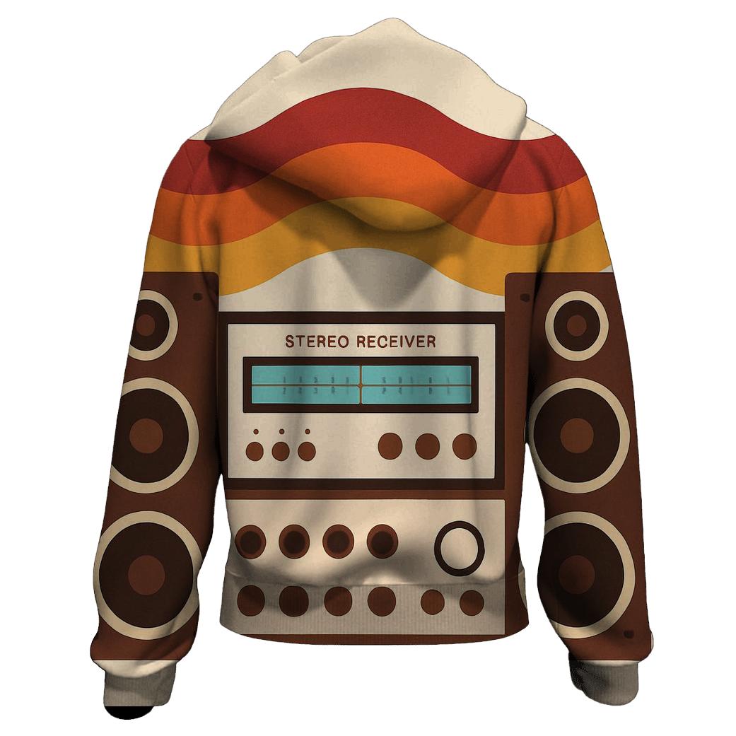 Analog Stereo Waves heavyweight hoodies
