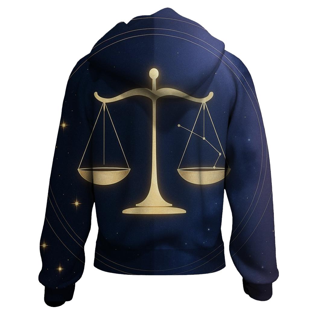 Libra Equinox Stellar Scales designer hoodies