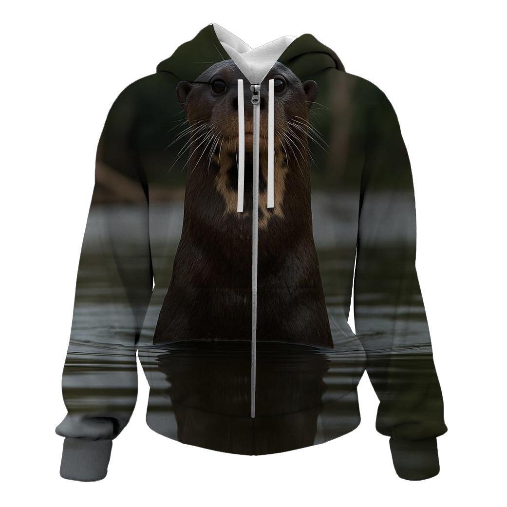 River Mist Giant Otter Vigil zip-up hoodies