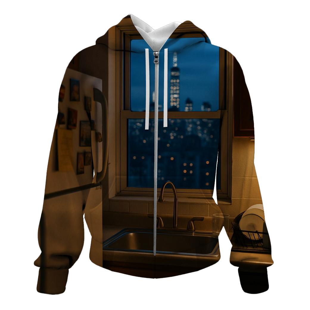 Bronx Highrise Kitchen Skyline Reflection pullover hoodies
