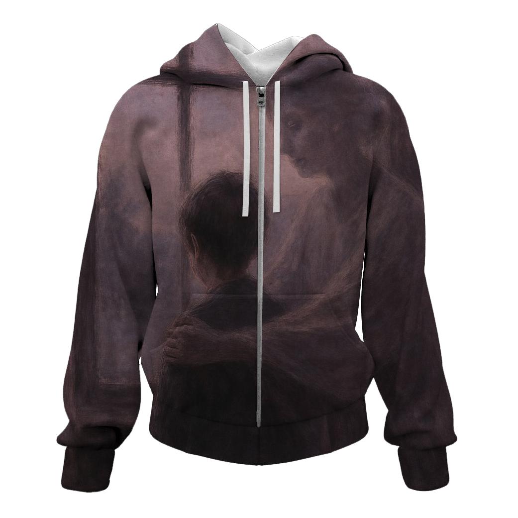 The Silent Promises Woven Into Her Goodbye printed hoodies