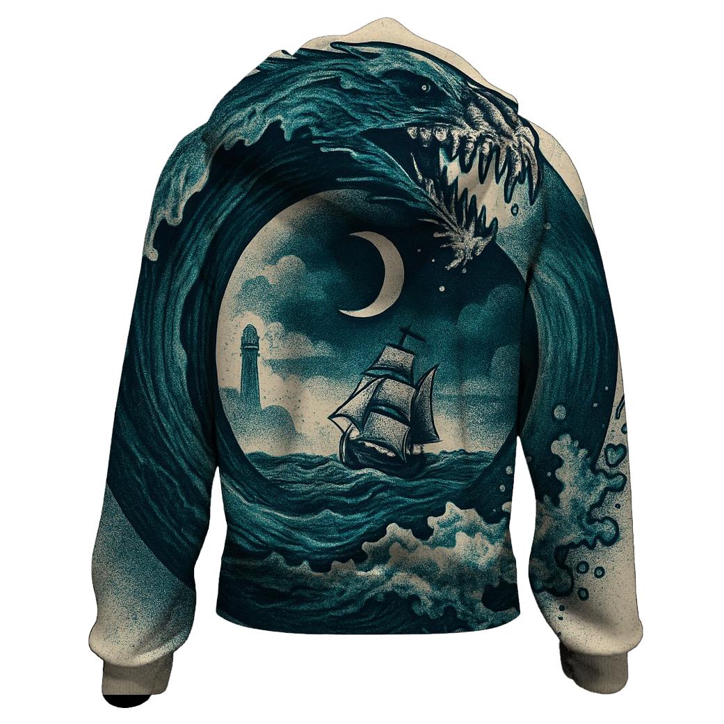 Ocean Tide Ouroboros hoodies fashion
