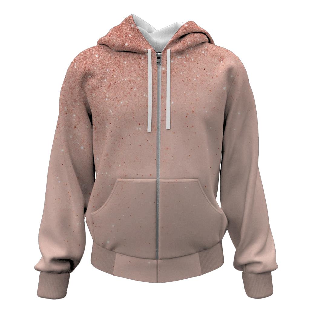 Blush Stardust Cascade printed hoodies