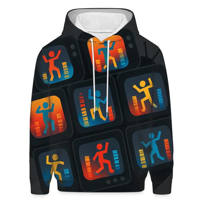 Retro TV Dance Floor designer hoodies