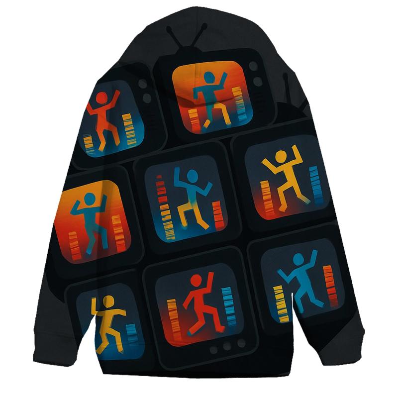 Retro TV Dance Floor designer hoodies