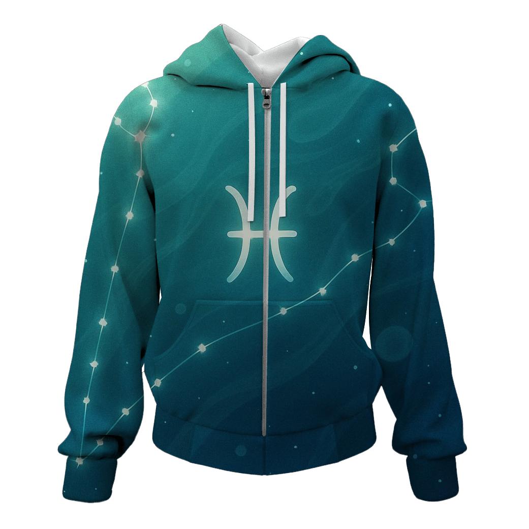 Pisces Dream Current Constellation lightweight hoodies