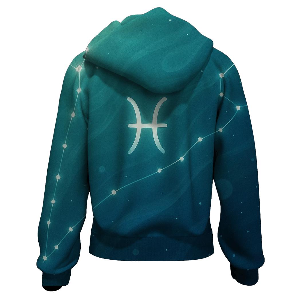Pisces Dream Current Constellation lightweight hoodies