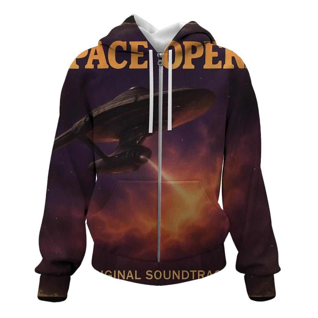 Classic Vinyl Record Space Opera Cover designer hoodies