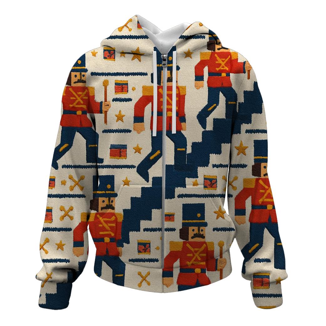 Nutcracker Toy March Stairway Design custom hoodies