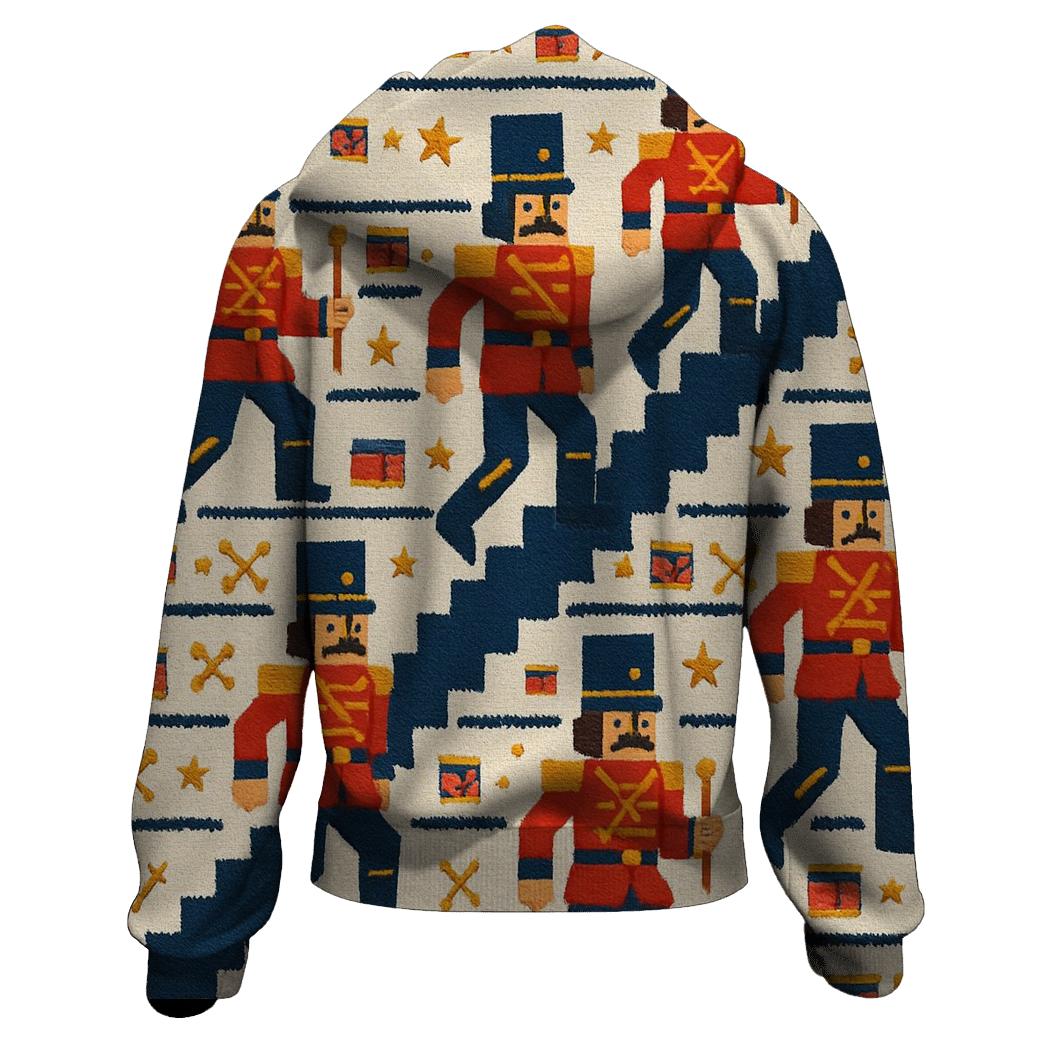 Nutcracker Toy March Stairway Design custom hoodies