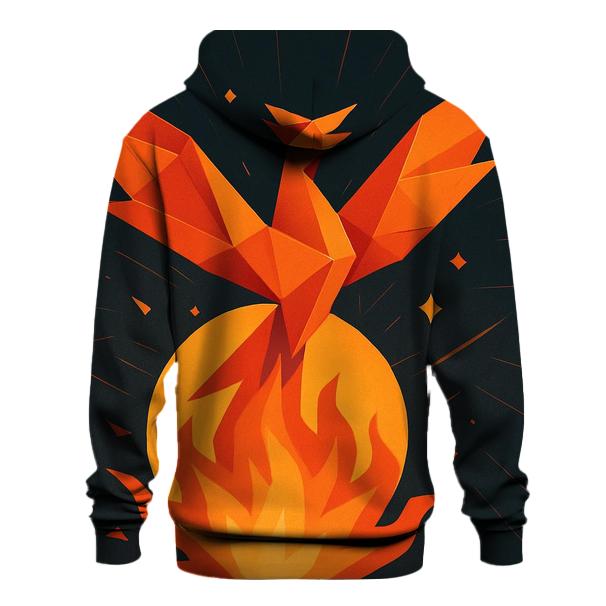 Solar Flare Origami Phoenix hoodie designs