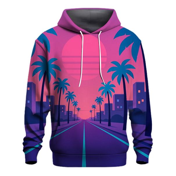 Laser Palm Boulevard lightweight hoodies
