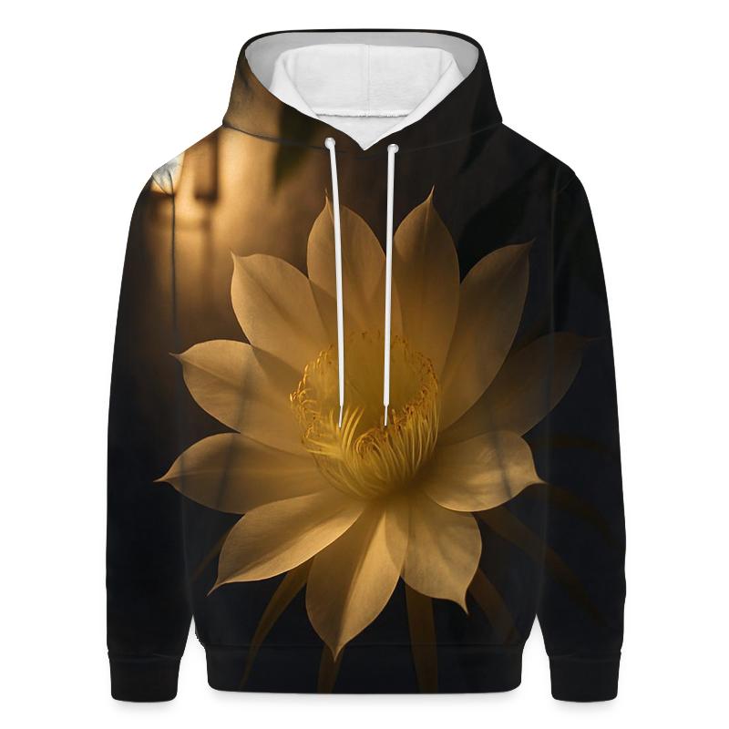 Night Blooming Cereus In Courtyard Shadow pullover hoodies
