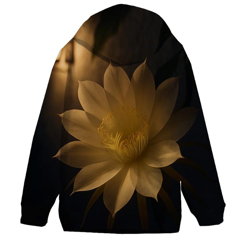 Night Blooming Cereus In Courtyard Shadow pullover hoodies