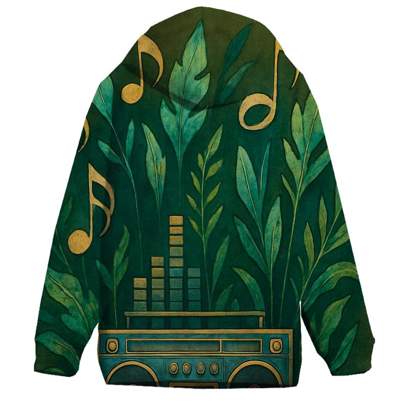 Boombox Jungle Rhythm graphic hoodies