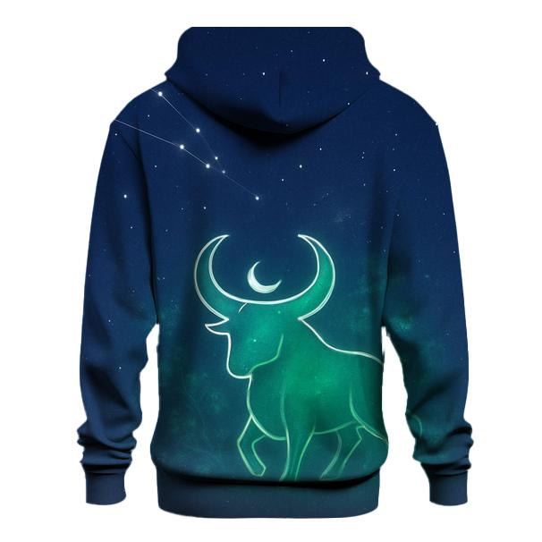 Serene Taurus Star Garden printed hoodies