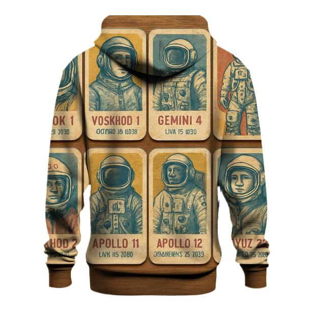 Faded Cosmonaut Trading Card Set graphic hoodies