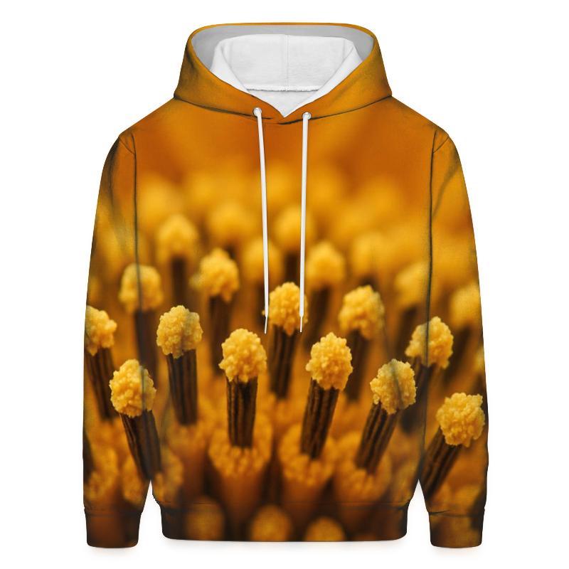 Microscopic Pollen On Sunflower Anthers hoodies fashion