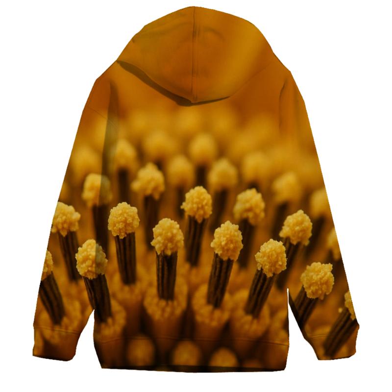 Microscopic Pollen On Sunflower Anthers hoodies fashion