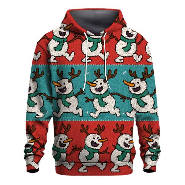 Snowman Antler Conga Line Design hoodie styles
