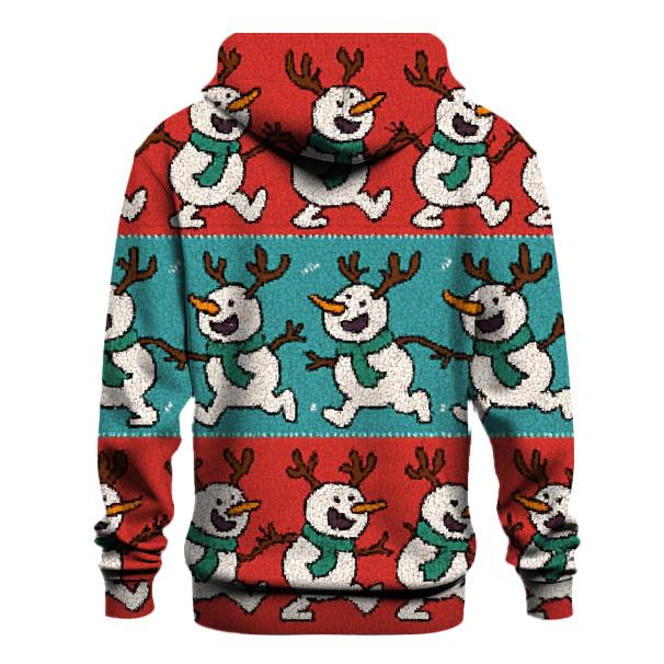 Snowman Antler Conga Line Design hoodie styles