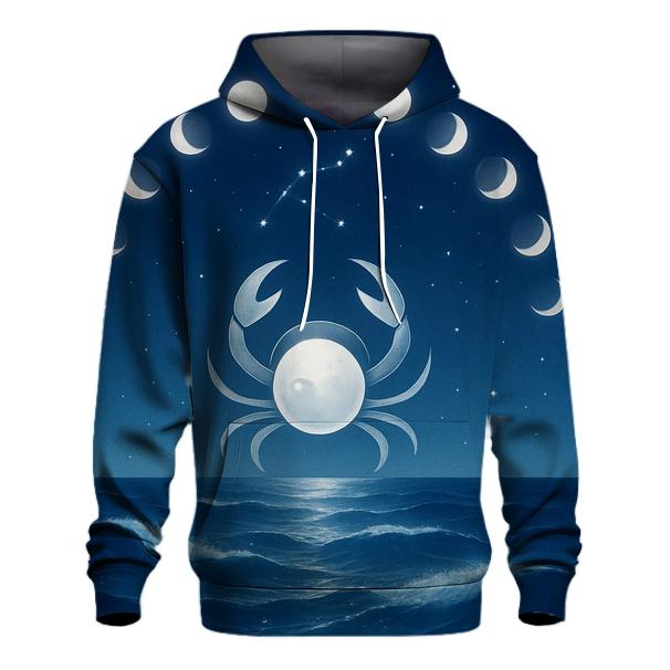 Cancer Lunar Tides Embrace graphic hoodies