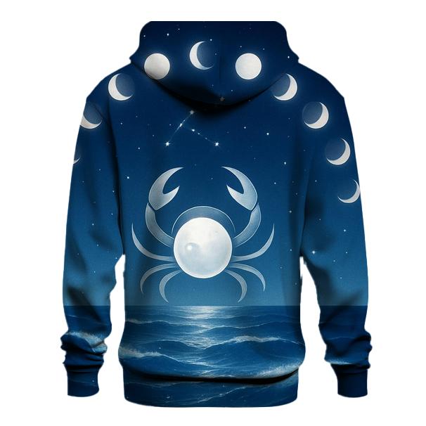 Cancer Lunar Tides Embrace graphic hoodies