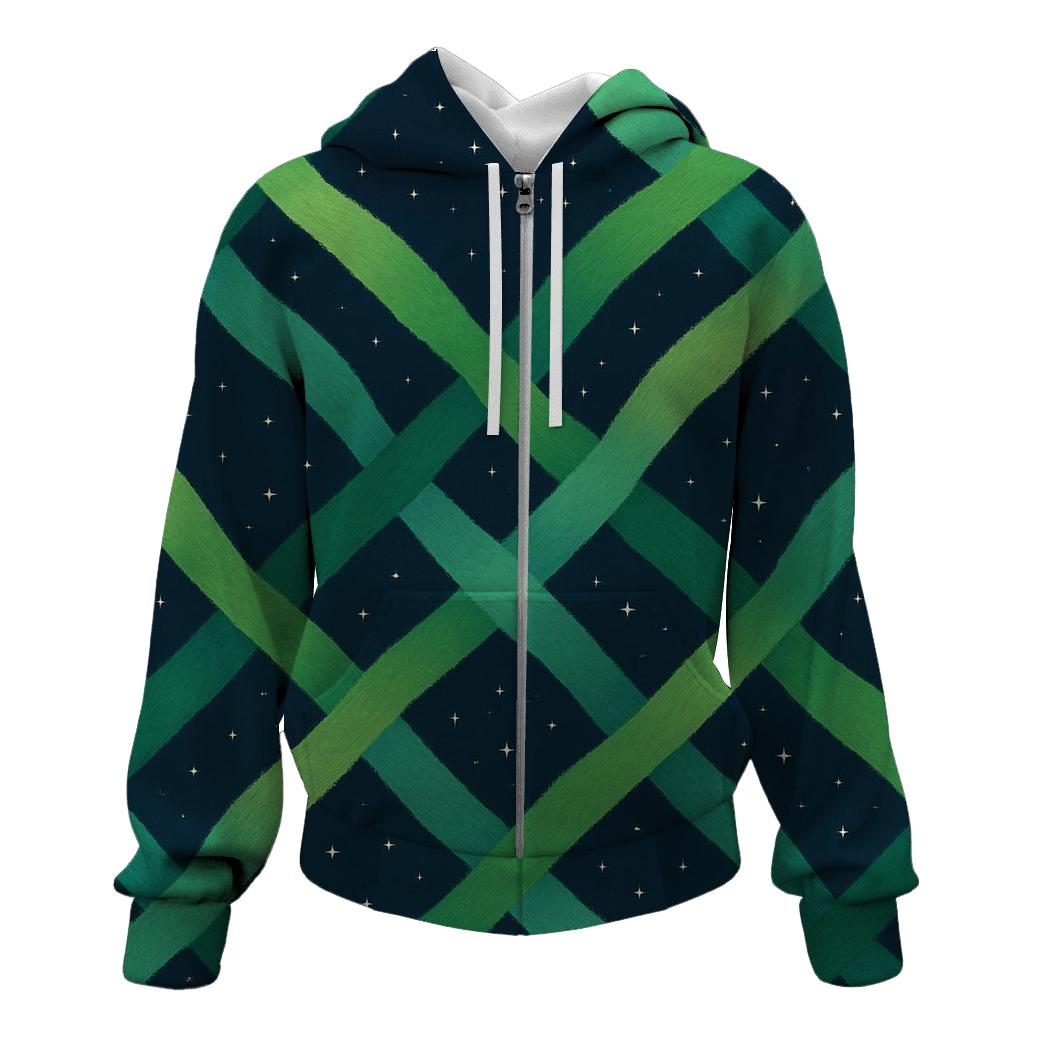 Aurora Ribbon Lattice graphic hoodies