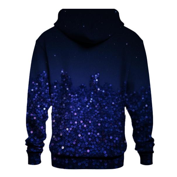 Midnight Sequin Horizon custom hoodies