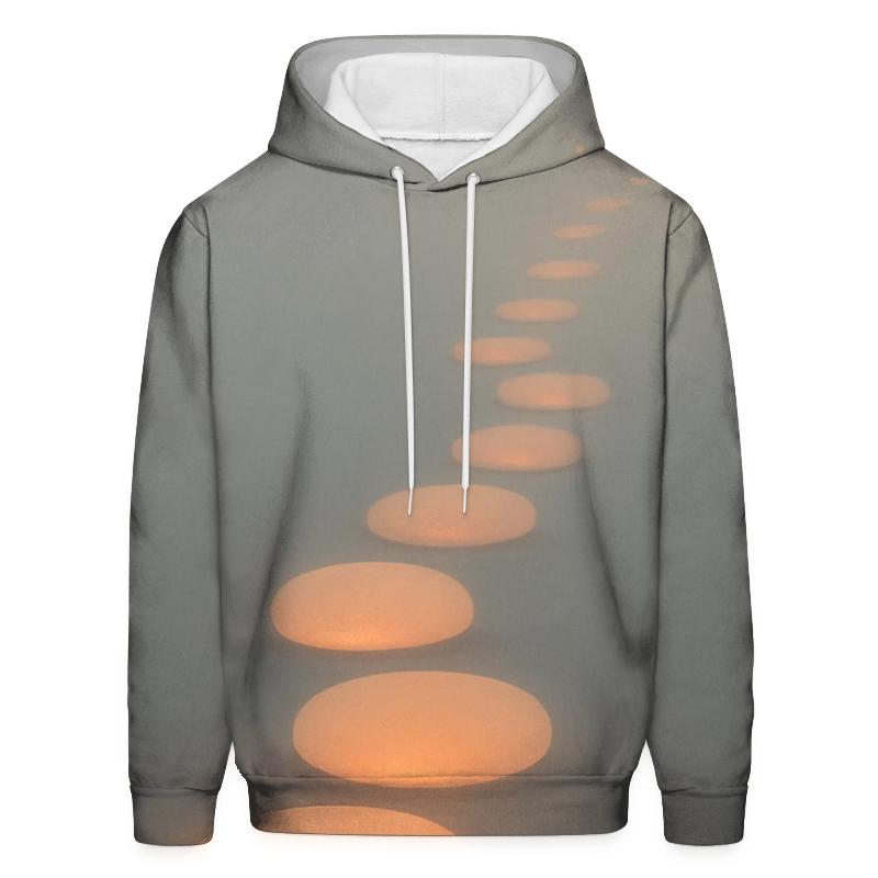 Luminous Pathway Stones pullover hoodies