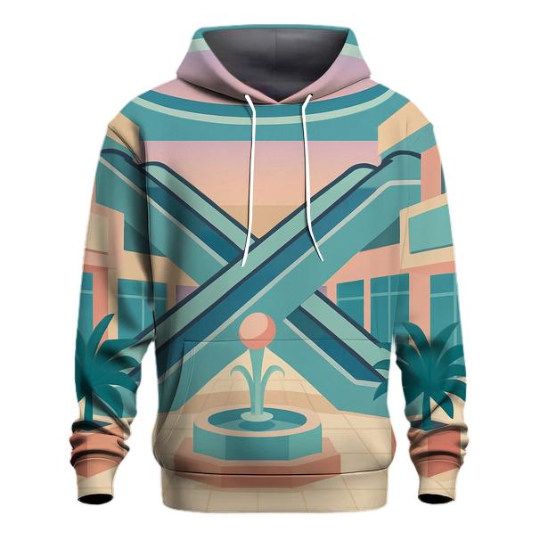Vaporwave Mall Atrium pullover hoodies