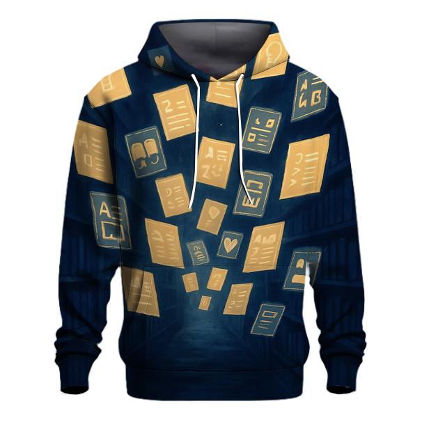 Midnight Library Of Floating Pages lightweight hoodies