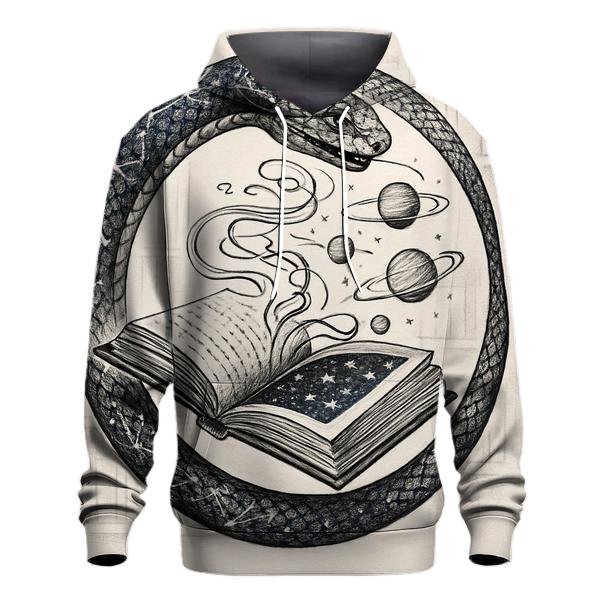 Astral Library Ouroboros graphic hoodies