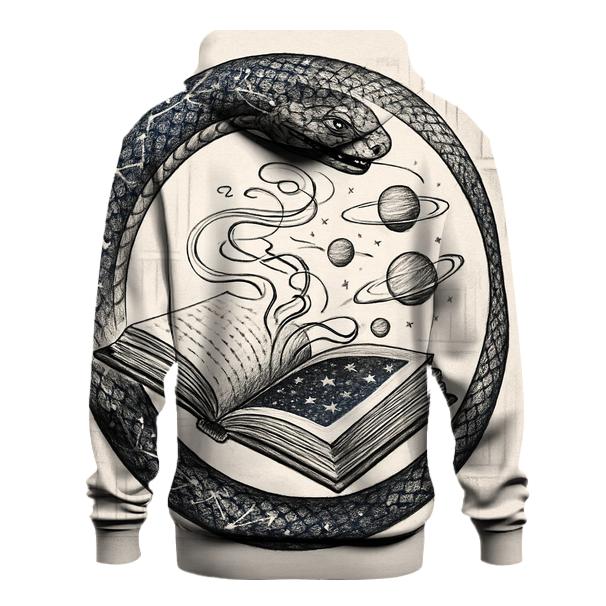 Astral Library Ouroboros graphic hoodies