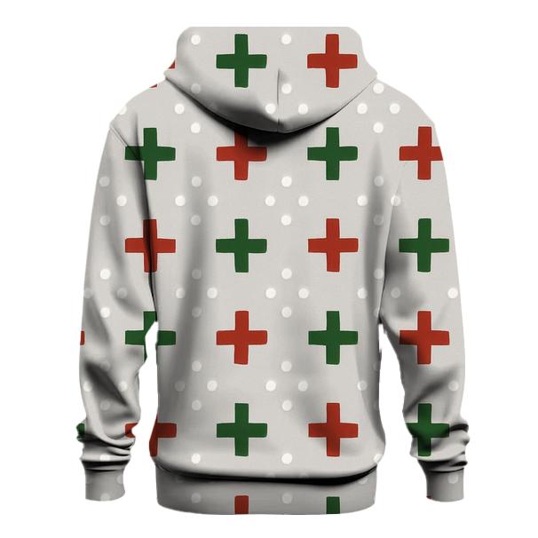 Nordic Snow Knit Grid lightweight hoodies